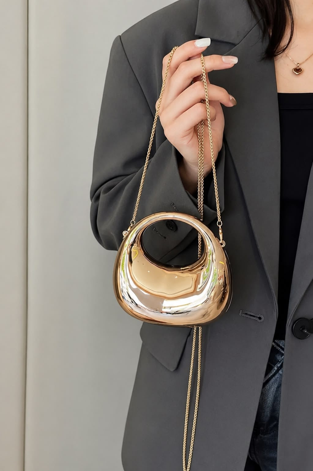 Cresent Golden Clutch