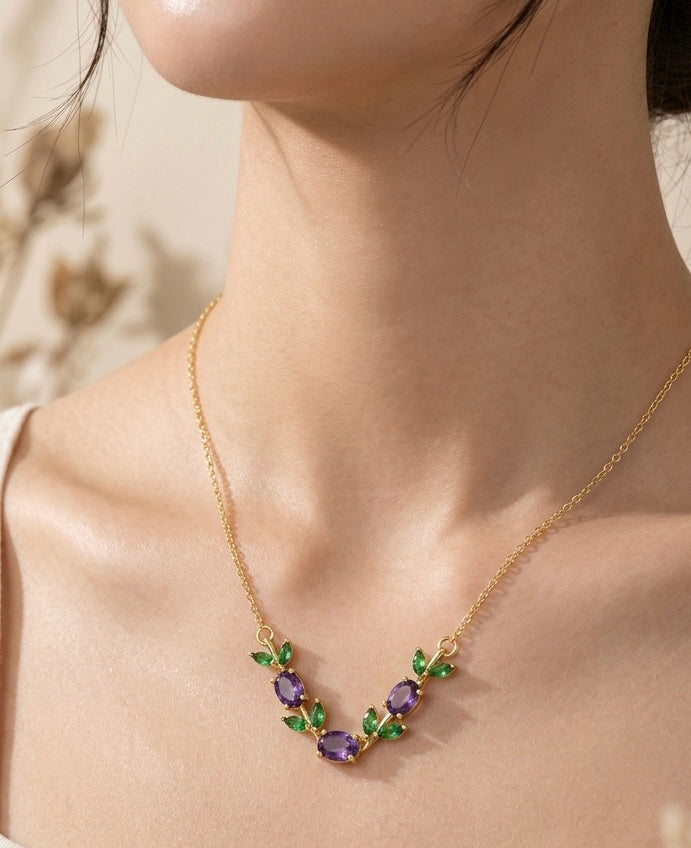 Tulip Lilac Necklace