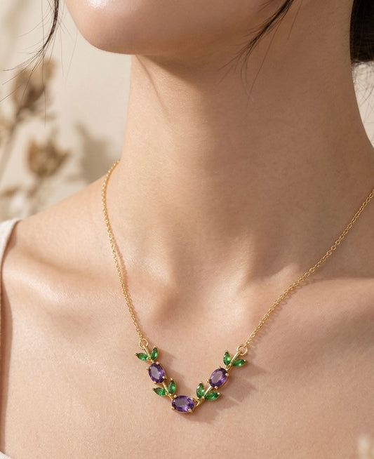 Tulip Lilac Necklace
