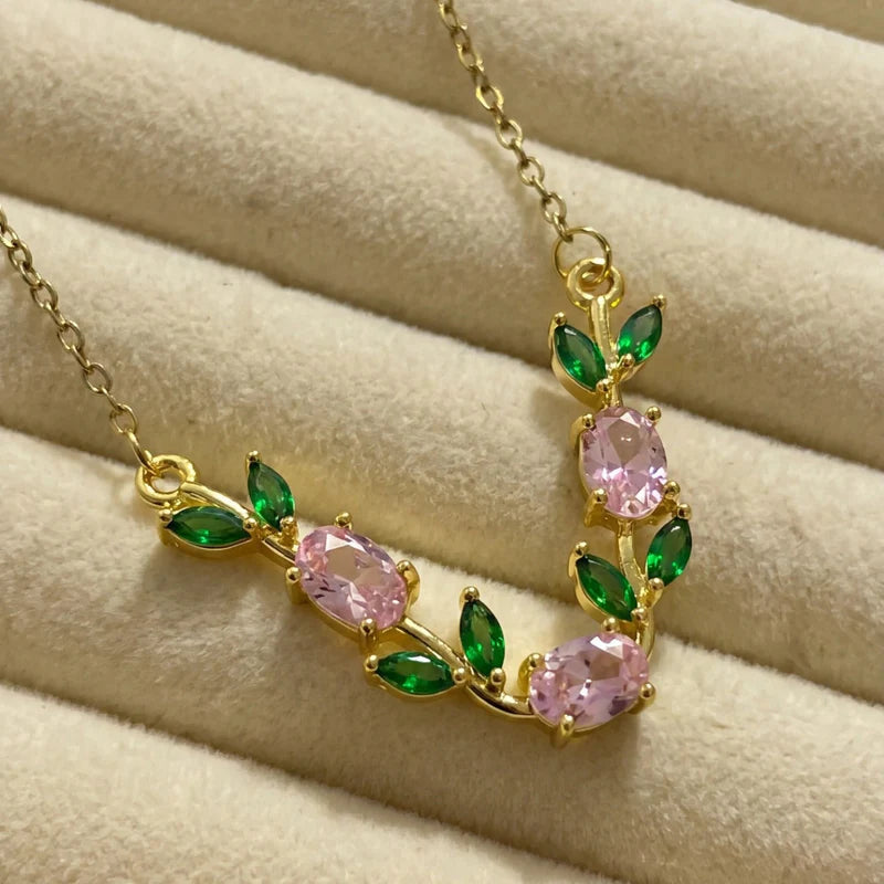 Tulip Pink Necklace