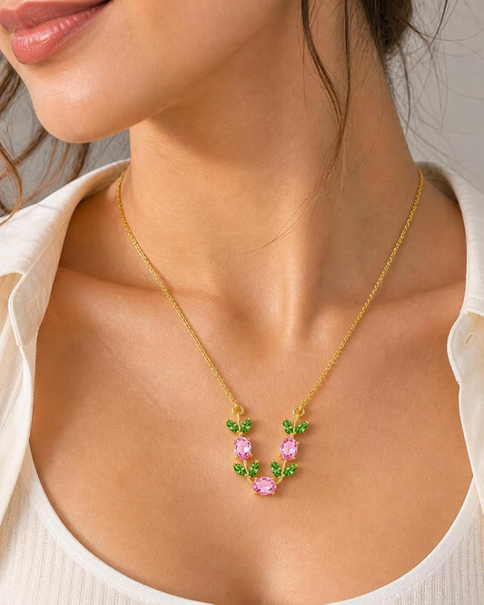 Tulip Pink Necklace