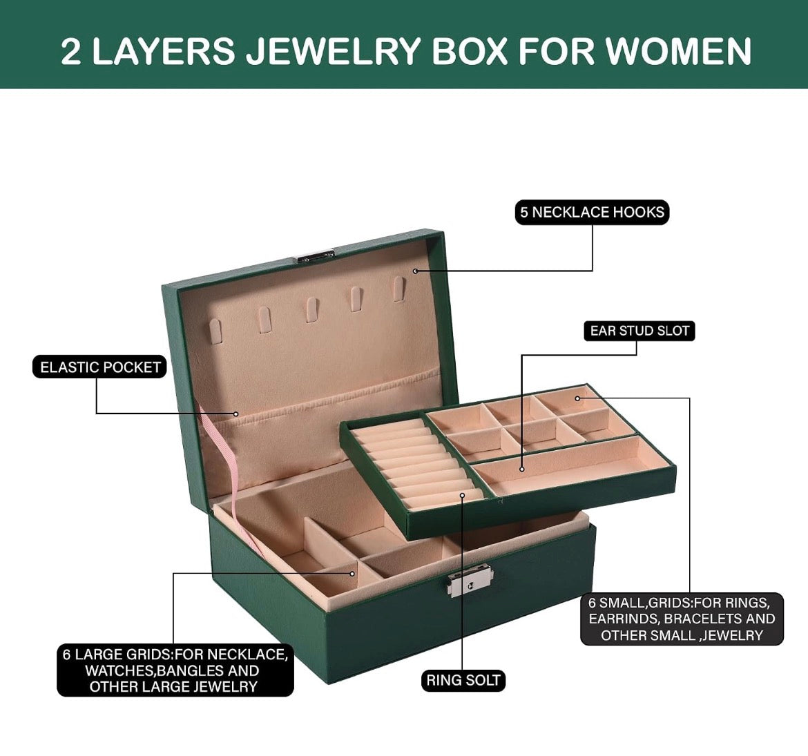 Luxury Green Jewel Box