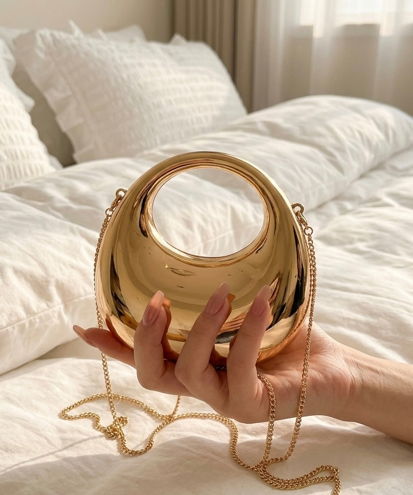 Cresent Golden Clutch