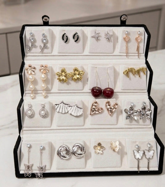 16 Pcs Korean Earrings Box Set