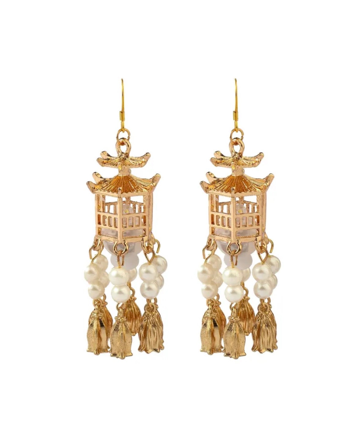 Latern Diwali Light Up Earrings