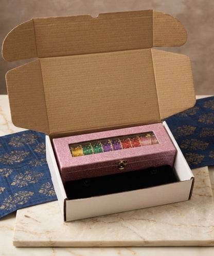 Viral Combo 16 Pc Black Jhumka Box & Diamond Bangle Box