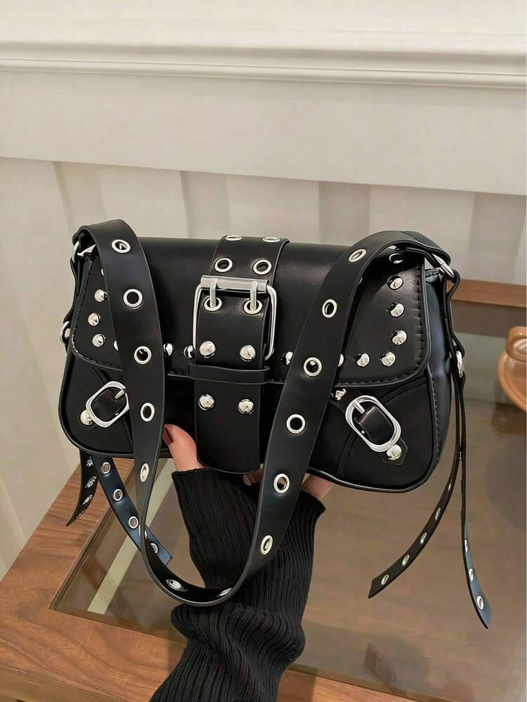 Punk Style Black Bag