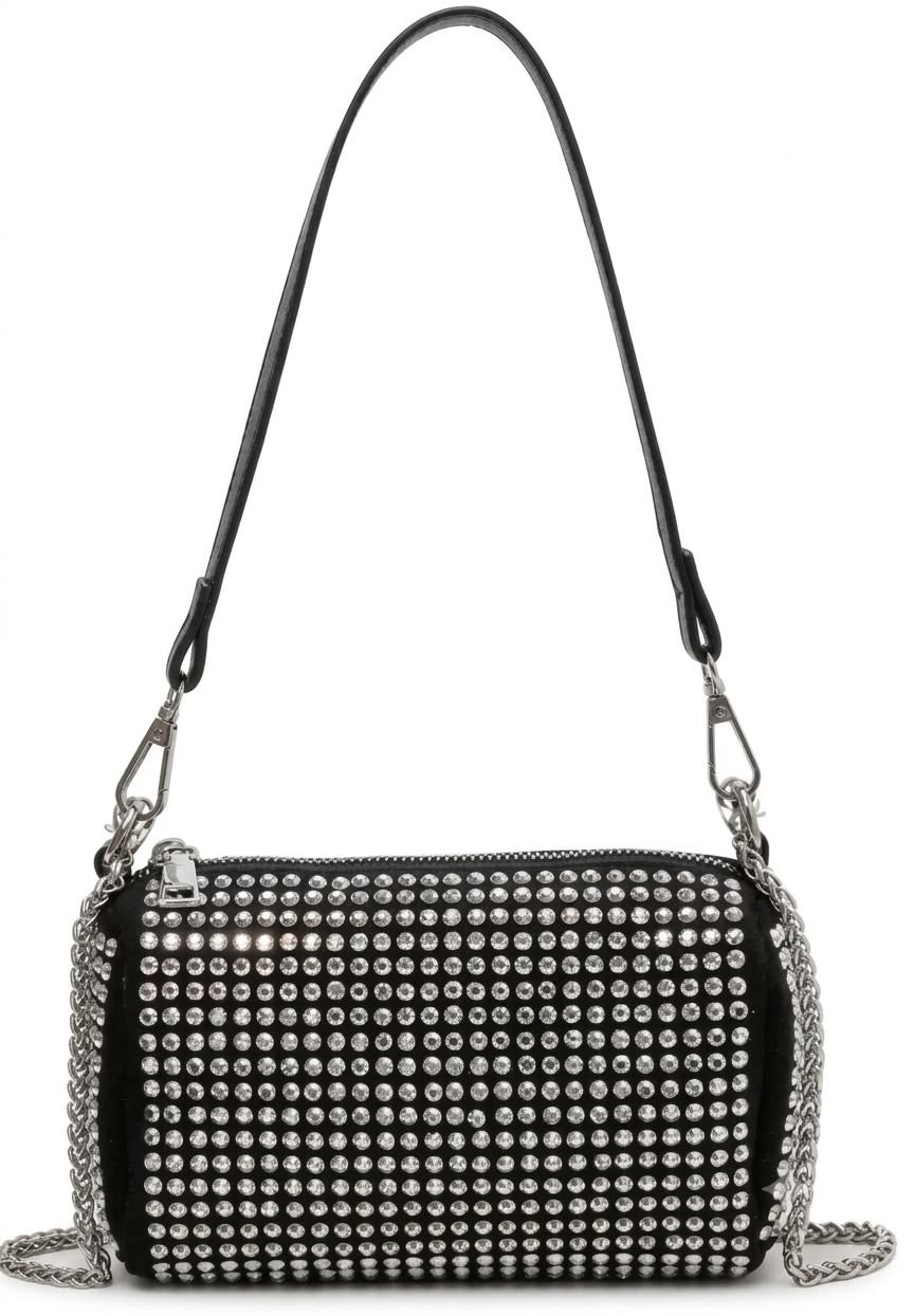 Silver Rhinestone Bag