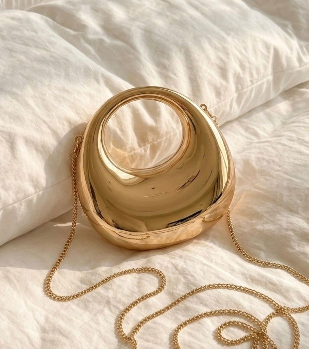 Cresent Golden Clutch