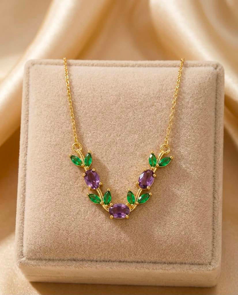 Tulip Lilac Necklace