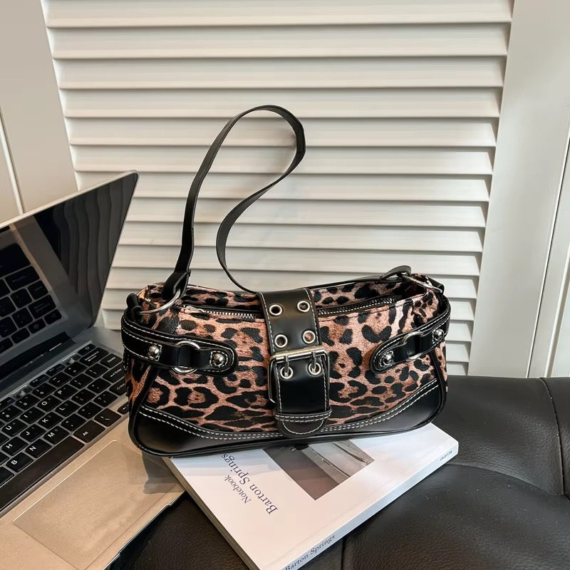 Cheetah Black Bag
