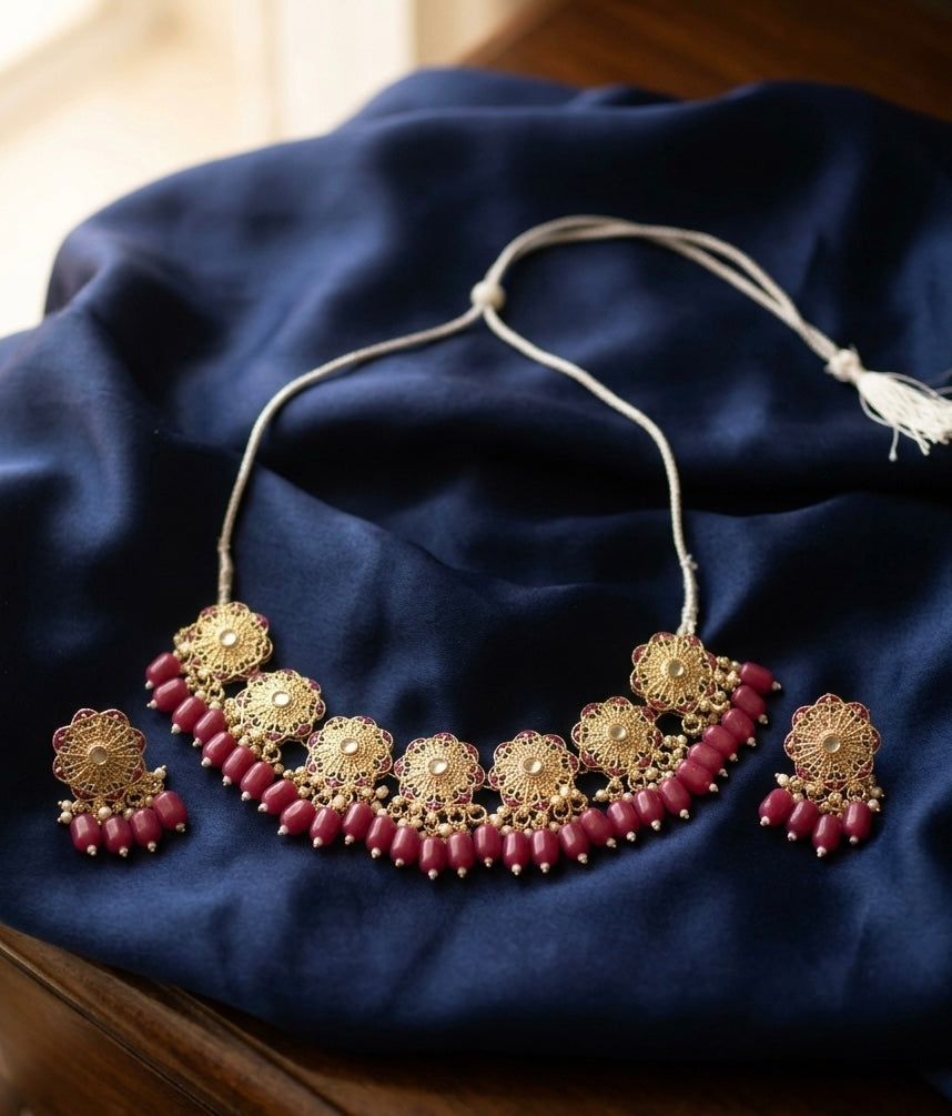 Meena Necklace Set