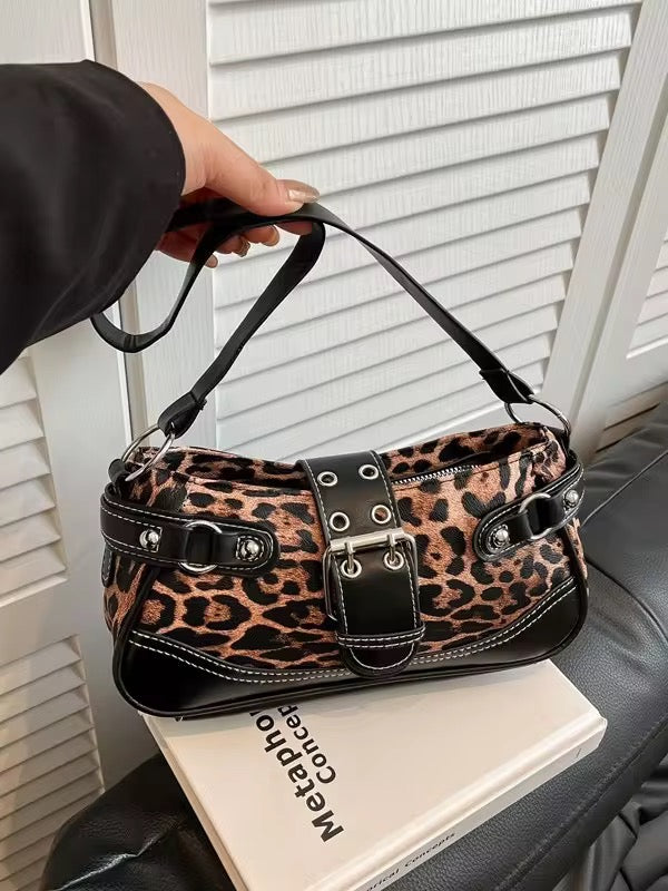 Cheetah Black Bag