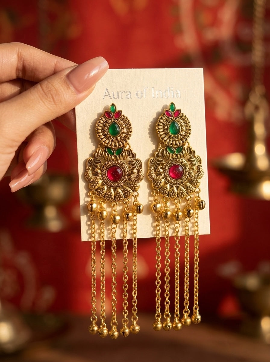 Kesari Kashmiri Jhumka