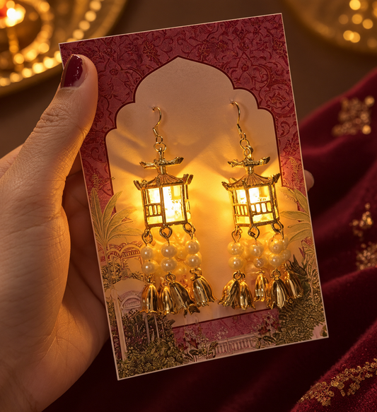 Glowing Diwali Light-Up Earrings